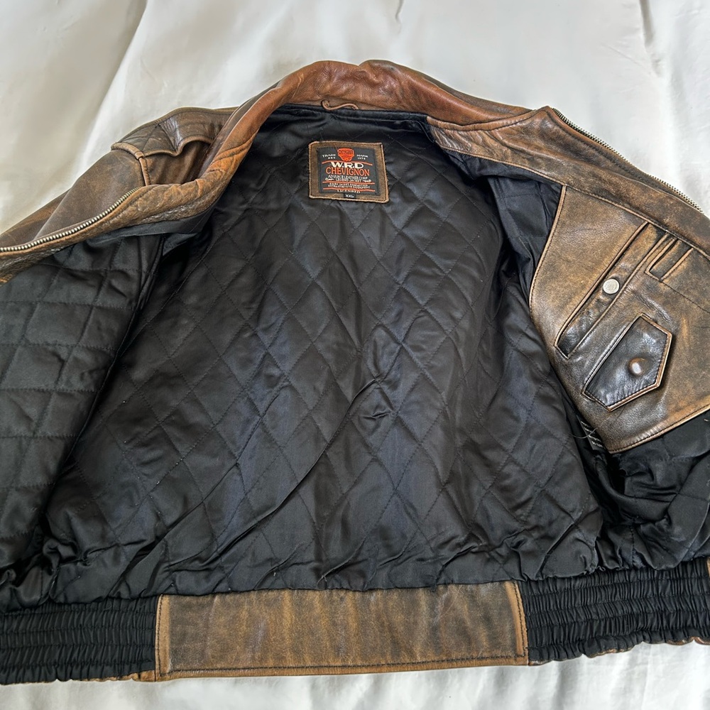 Leather Flight Jacket - image 7